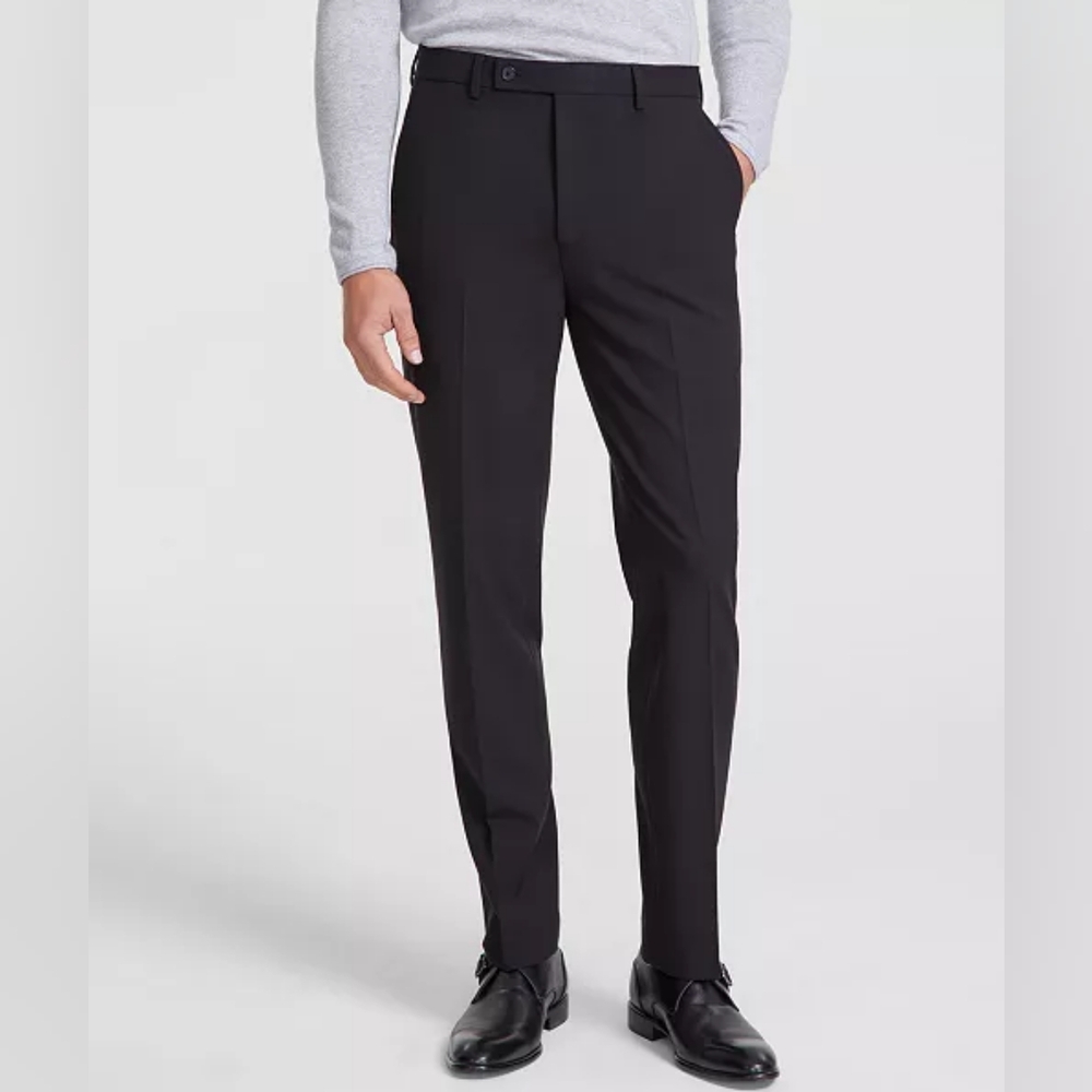 Calvin Klein Black Slim Fit Dress Pants